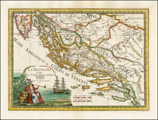 Balkans Map By Giovanni Maria Cassini