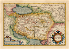 Central Asia & Caucasus and Middle East Map By Gerhard Mercator