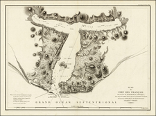 Alaska Map By Jean Francois Galaup de La Perouse