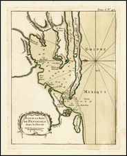 Florida Map By Jacques Nicolas Bellin