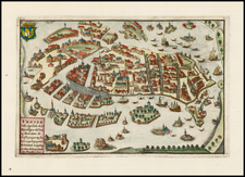 Italy and Venice Map By Daniel de La Feuille