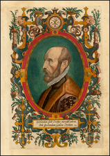 Portraits & People Map By Abraham Ortelius