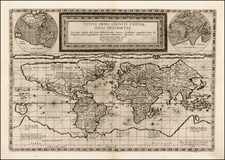 World and World Map By Cornelis de Jode