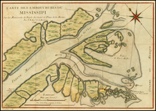 South Map By Jacques Nicolas Bellin