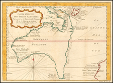 Australia Map By Jacques Nicolas Bellin