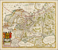 Russia, Baltic Countries and Scandinavia Map By Moses Pitt