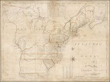 United States Map By Osgood Carleton  &  John Norman