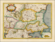 Romania and Balkans Map By  Gerard Mercator