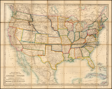 United States Map By Edward Stanford