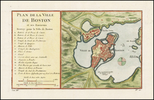 New England Map By Jacques Nicolas Bellin