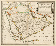 Middle East Map By Pierre Mariette - Nicolas Sanson