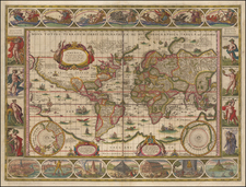 World Map By Willem Janszoon Blaeu