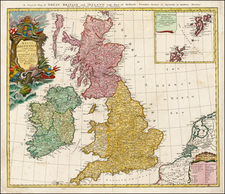 British Isles Map By Homann Heirs