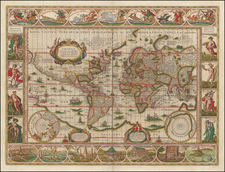 World and World Map By Willem Janszoon Blaeu