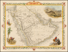 Middle East Map By John Tallis