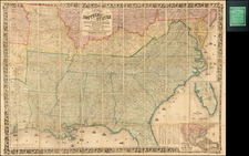 South, Southeast, Plains and Civil War Map By Joseph Hutchins Colton