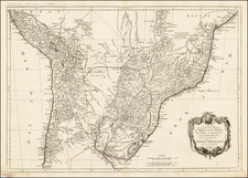 South America, Chile, Brazil and Paraguay & Bolivia Map By Paolo Santini