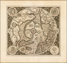 Northern Hemisphere, Polar Maps and Alaska Map By Gerard Mercator