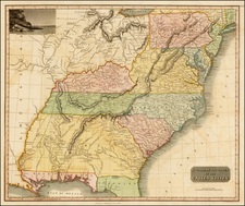 Mid-Atlantic, South, Southeast and Midwest Map By John Thomson