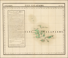 South America and Pacific Map By Philippe Marie Vandermaelen