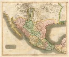 Texas, Plains, Southwest and Mexico Map By John Thomson