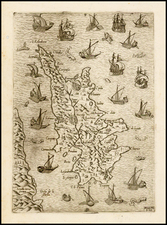 Cyprus Map By Nicolo Nelli