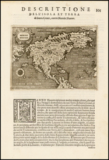 North America, Japan and Pacific Map By Tomasso Porcacchi