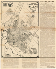 Murphy & Bolanz Official Map of the City of Dallas and East Texas.  1887