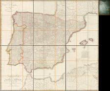 Spain and Portugal Map By Artaria & Co.