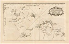 Caribbean Map By Jacques Nicolas Bellin