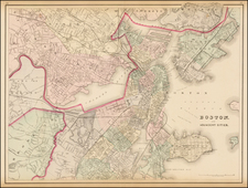 New England Map By O.W. Gray