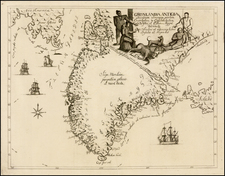 Polar Maps, Iceland and Canada Map By Hans Poulsen Egede