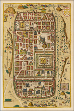 Holy Land Map By Georg Braun  &  Frans Hogenberg