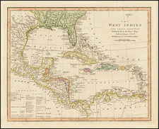 Caribbean and Central America Map By Robert Wilkinson