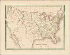 United States Map By Thomas Gamaliel Bradford