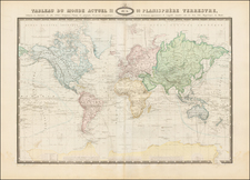 World and World Map By F.A. Garnier