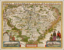 Czech Republic & Slovakia Map By Johannes Cloppenburg