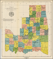 Plains and Southwest Map By Aug. Gast Bank Note & Litho. Company