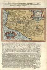 Mexico Map By Jodocus Hondius / Samuel Purchas