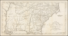 Mid-Atlantic, South and Southeast Map By Jedidiah Morse / Abraham Bradley