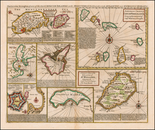 Portugal, Malta and African Islands, including Madagascar Map By Emanuel Bowen