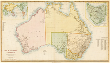 Australia Map By Edward Stanford