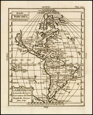 South America and America Map By Claude Buffier