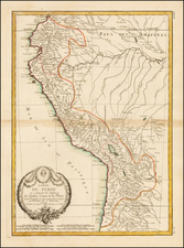 South America Map By Rigobert Bonne / Jean Lattré