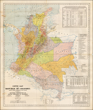 South America Map By National Federation of Coffee Growers of Colombia
