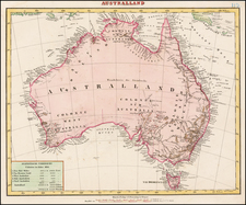 Australia Map By Carl Flemming
