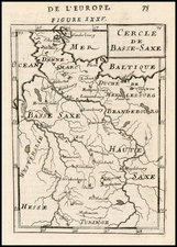 Europe and Germany Map By Alain Manesson Mallet