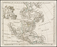 North America Map By Thomas Jefferys