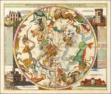 Celestial Maps Map By Johann Gabriele Doppelmayr