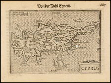 Cyprus Map By Barent Langenes